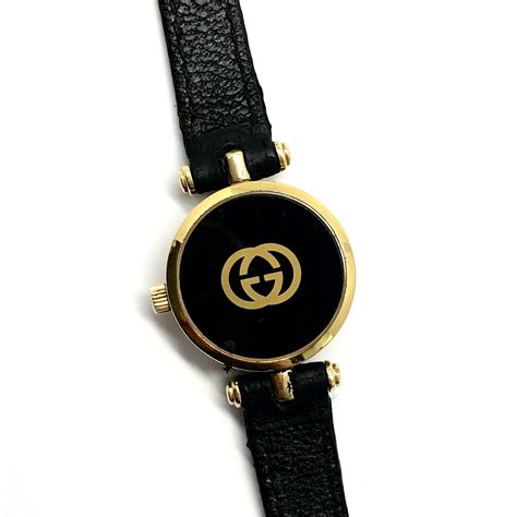 ladies black and gold gucci watch|lazada Gucci ladies watch.